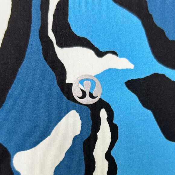 Lululemon Wunder Under High Rise Yoga Pants Leggings Beach Blanket Blue Ice sz 6 - Picture 9 of 10